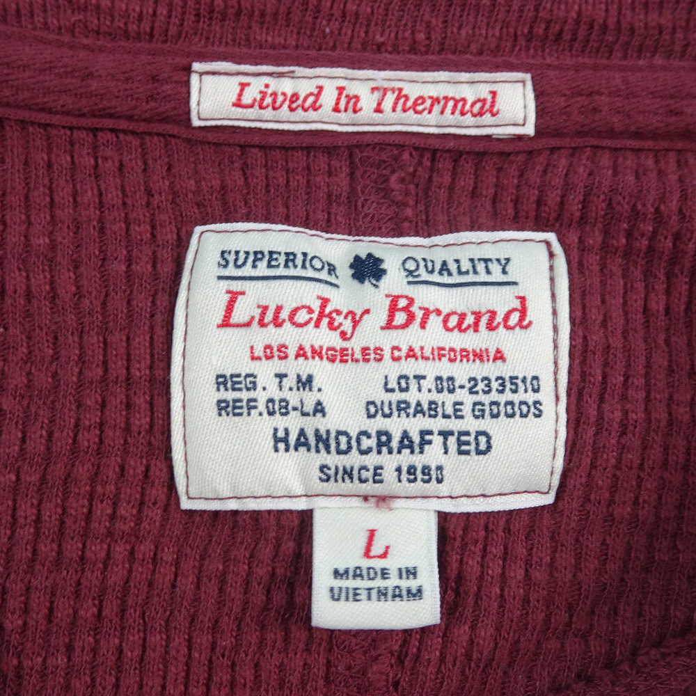 Lucky Brand Burgundy Thermal Large - Picture 4 of 4